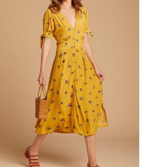 NWT Faithfull the Brand Billie Midi Dress Dolores - Picture 15 of 16